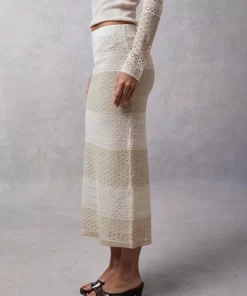 Clothing Rouje | Maria Skirt Mixed Ecru