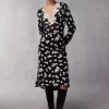 Clothing Rouje | Minette Dress Rose Coquette Black