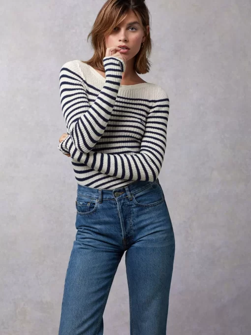 Clothing Rouje | Mylene Sweater Raye Meringue