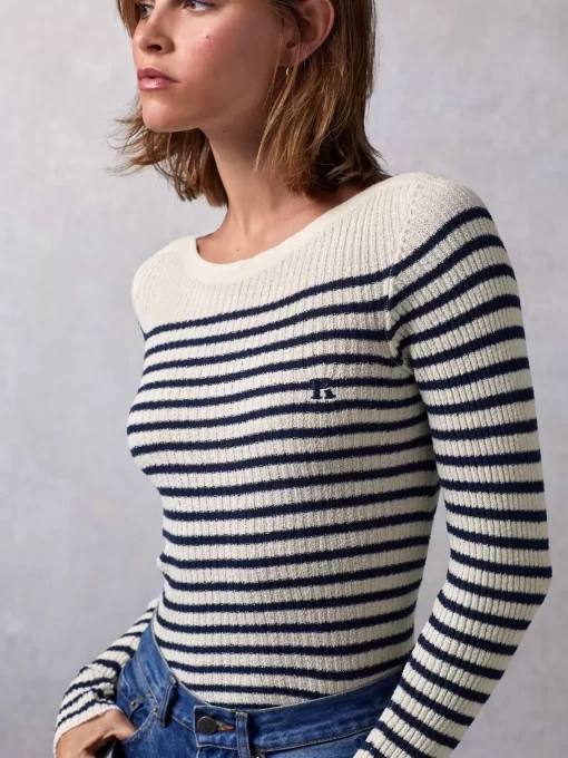 Clothing Rouje | Mylene Sweater Raye Meringue