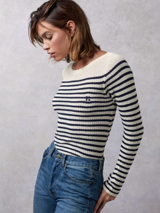 Clothing Rouje | Mylene Sweater Raye Meringue