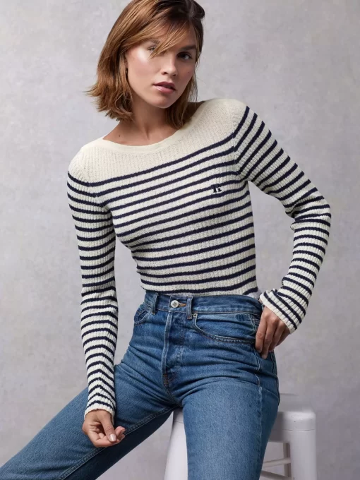 Clothing Rouje | Mylene Sweater Raye Meringue