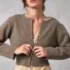 Clothing Rouje | Nathalie Cardigan Uni Taupe