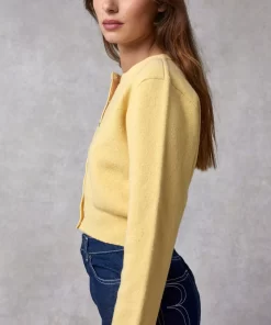 Clothing Rouje | Nathalie Cardigan Uni Jaune