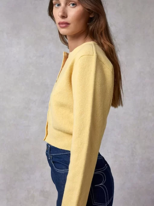 Clothing Rouje | Nathalie Cardigan Uni Jaune
