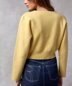 Clothing Rouje | Nathalie Cardigan Uni Jaune