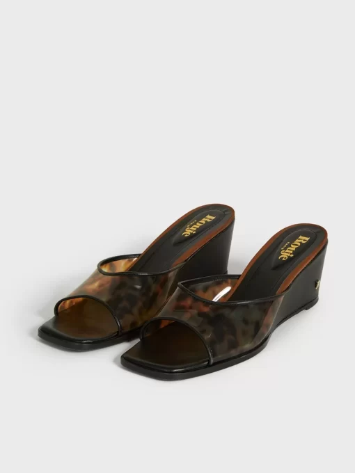Accessories Rouje | Natty Mules Tortoise Noir