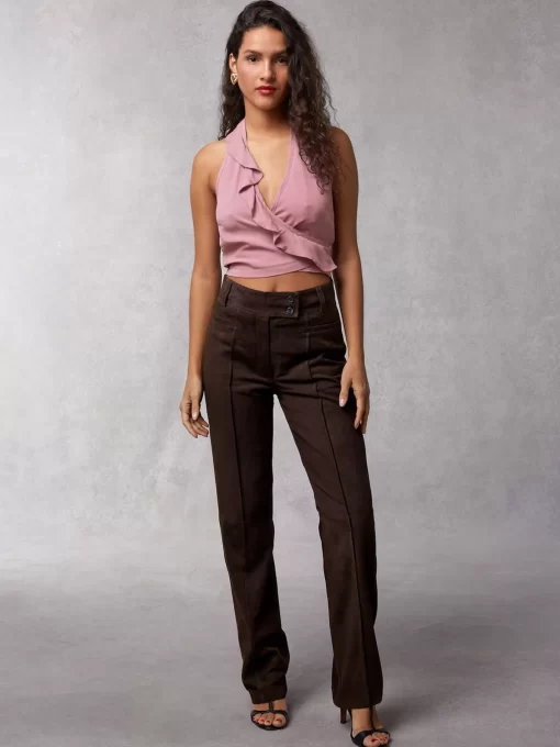 Clothing Rouje | Nolan Pants Daim Ebene