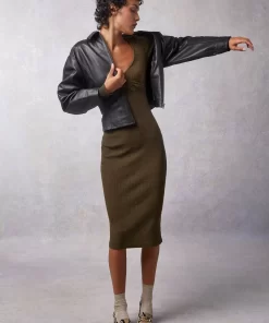 Clothing Rouje | Owen Jacket Cuir Chocolat