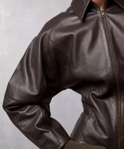 Clothing Rouje | Owen Jacket Cuir Chocolat