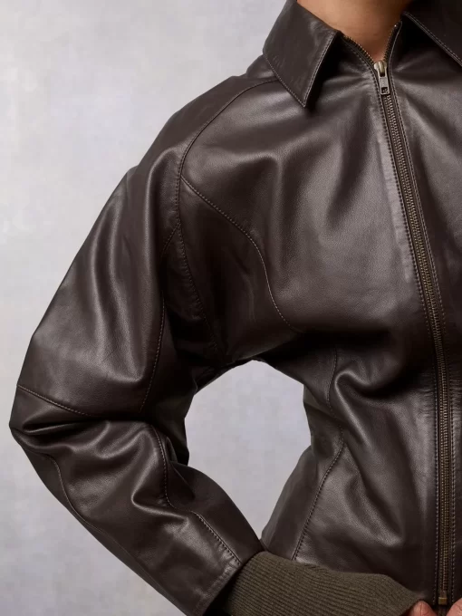 Clothing Rouje | Owen Jacket Cuir Chocolat