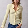 Clothing Rouje | Palmyra Shirt Uni Jaune