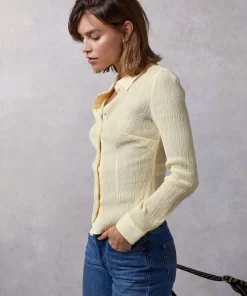Clothing Rouje | Palmyra Shirt Uni Jaune