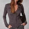 Clothing Rouje | Palmyra Shirt Upcycled Pois Prune