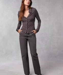 Clothing Rouje | Palmyra Shirt Upcycled Pois Prune