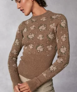 Clothing Rouje | Paula Sweater Fleurs Rose