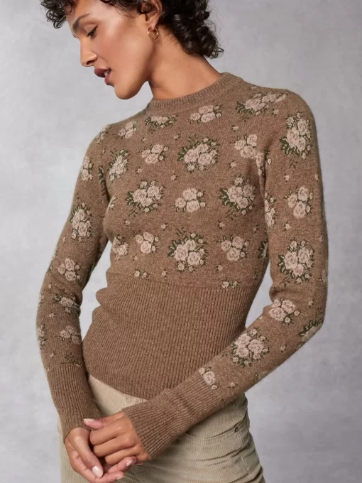 Clothing Rouje | Paula Sweater Fleurs Rose