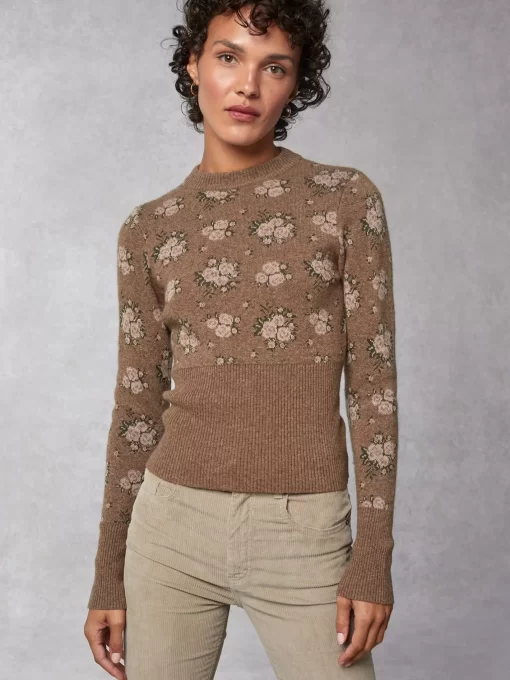 Clothing Rouje | Paula Sweater Fleurs Rose