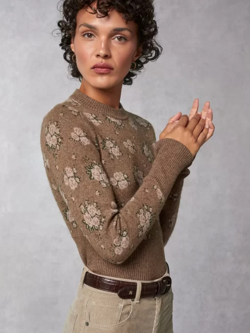 Clothing Rouje | Paula Sweater Fleurs Rose