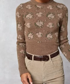 Clothing Rouje | Paula Sweater Fleurs Rose
