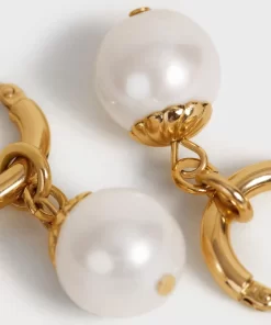 Accessories Rouje | Perla Earrings Dore Vieilli