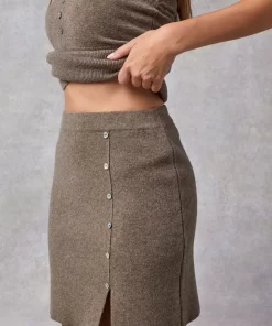 Clothing Rouje | Romain Skirt Uni Taupe