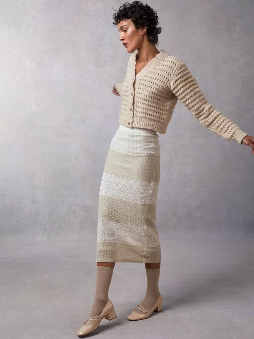 Clothing Rouje | Rosella Cardigan Uni Beige