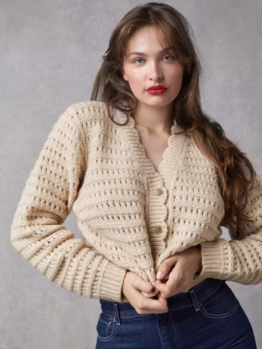 Clothing Rouje | Rosella Cardigan Uni Beige