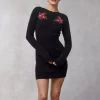 Clothing Rouje | Samia Dress Brode Noir