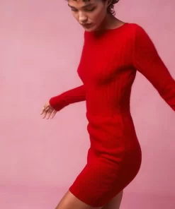 Clothing Rouje | Samia Dress Uni Rouge