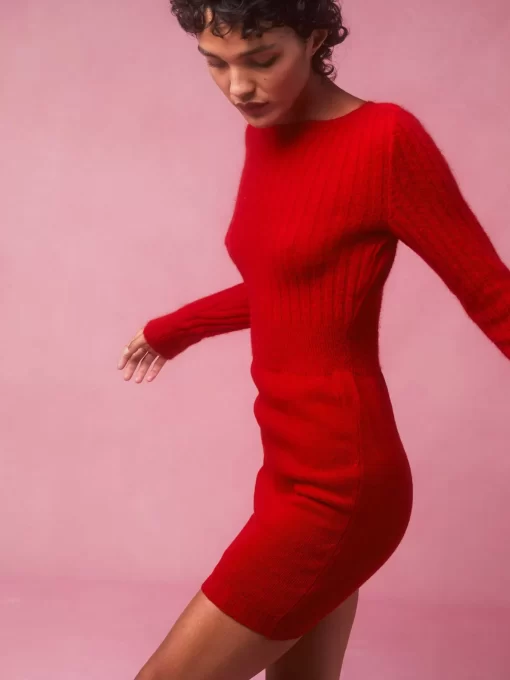Clothing Rouje | Samia Dress Uni Rouge