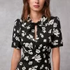 Clothing Rouje | Sheila Dress Rose Coquette Black