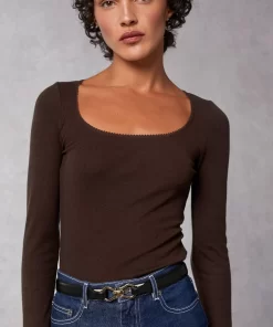 Clothing Rouje | Sia Top Marron