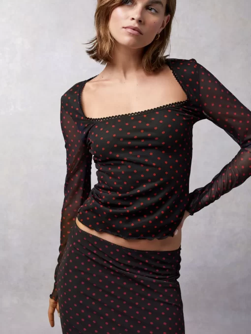 Clothing Rouje | Sia Top Carmena Noir