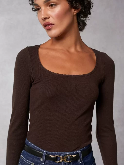 Clothing Rouje | Sia Top Marron