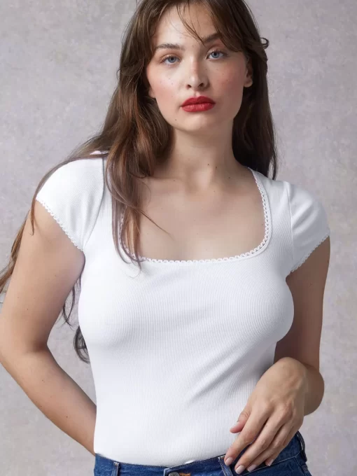 Clothing Rouje | Siam T-Shirt Blanc