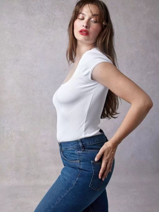 Clothing Rouje | Siam T-Shirt Blanc