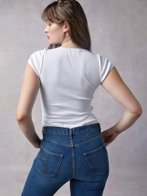 Clothing Rouje | Siam T-Shirt Blanc