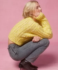 Clothing Rouje | Silva Cardigan Uni Jaune