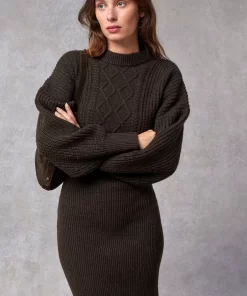 Clothing Rouje | Simone Dress Uni Marron