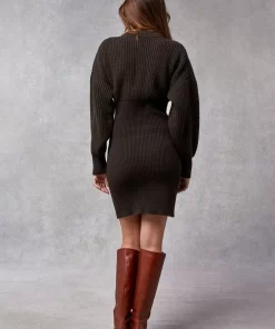 Clothing Rouje | Simone Dress Uni Marron