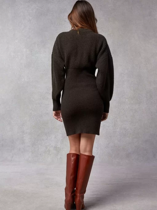 Clothing Rouje | Simone Dress Uni Marron
