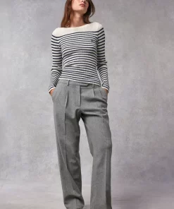 Clothing Rouje | Victor Pants Uni Gris Chine
