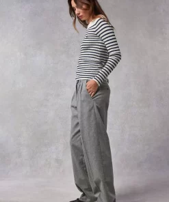 Clothing Rouje | Victor Pants Uni Gris Chine