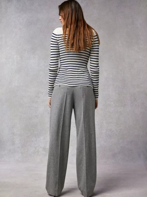 Clothing Rouje | Victor Pants Uni Gris Chine