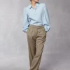 Clothing Rouje | Victor Pants Upcycled Mini Carreaux Beige