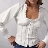Clothing Rouje | Wendy Shirt Uni Blanc