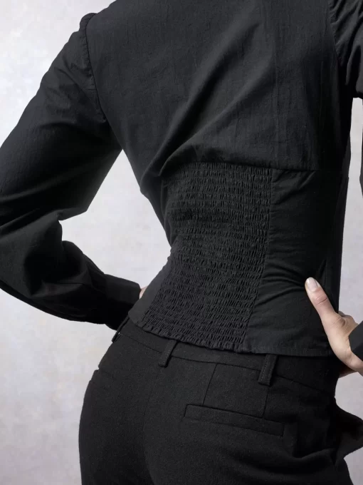 Clothing Rouje | Wendy Shirt Uni Noir