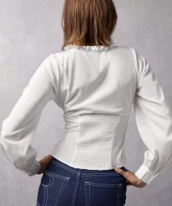 Clothing Rouje | Wendy Shirt Uni Blanc