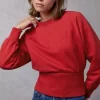 Clothing Rouje | Wesley Sweatshirt Uni Rouge